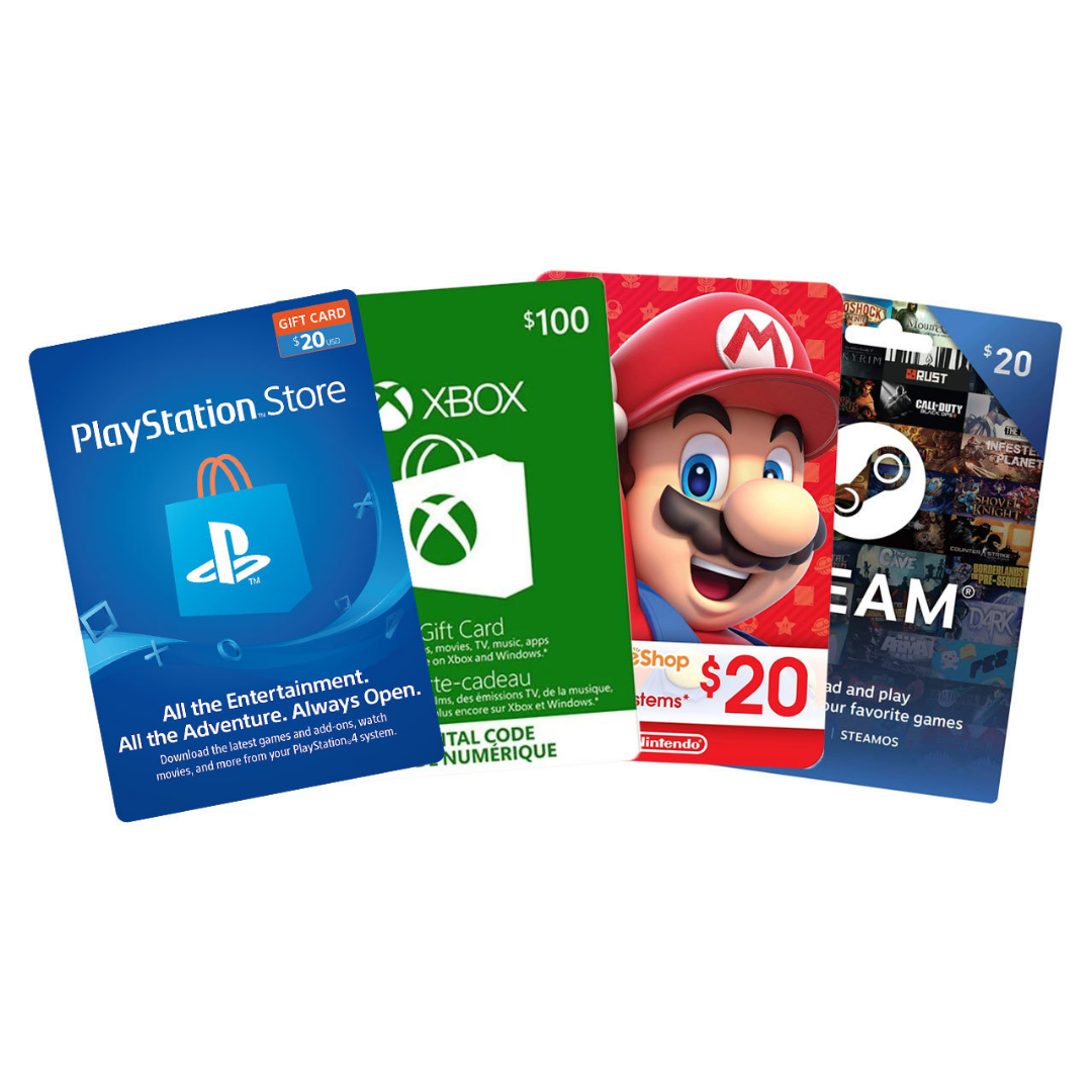 Gaming<br> Gift Cards