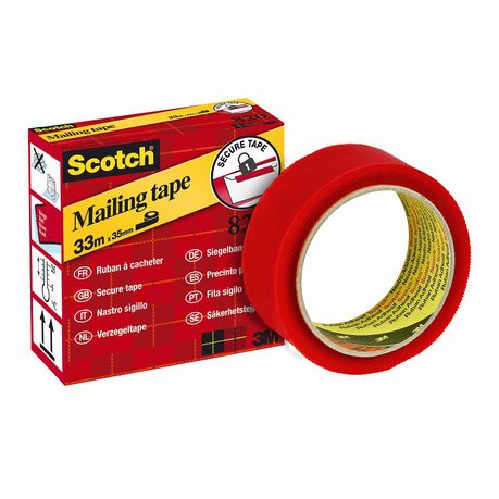3M Scotch 820 Secure Red Tape Buy Online in Zimbabwe thedailysale.shop