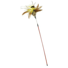 Load image into Gallery viewer, zaBouncer - 66cm long Feather Teaser with Crinkle Paper - Yellow
