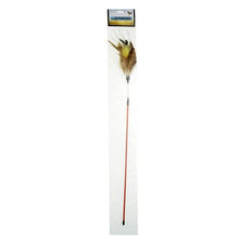 Load image into Gallery viewer, zaBouncer - 66cm long Feather Teaser with Crinkle Paper - Yellow
