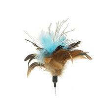 Load image into Gallery viewer, zaBouncer - 66cm long Feather Teaser with Crinkle Paper - Blue
