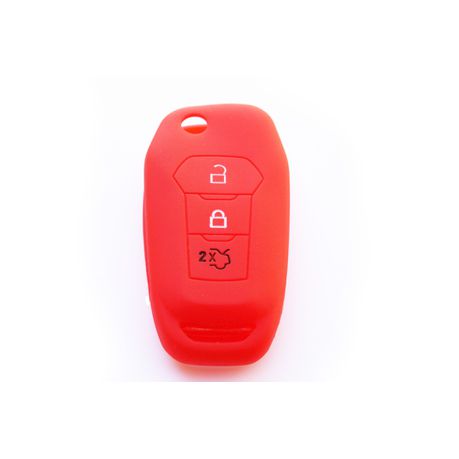 Silicone Car Key Protector for Ford Flip Key Type 3 -Red Buy Online in Zimbabwe thedailysale.shop