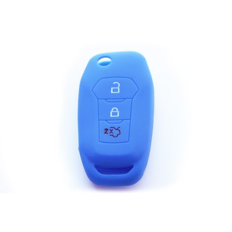 Silicone Car Key Protector for Ford Flip Key Type 3 -Blue Buy Online in Zimbabwe thedailysale.shop