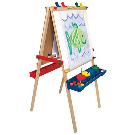 Melissa & Doug Deluxe Wooden Standing Art Easel Buy Online in Zimbabwe thedailysale.shop