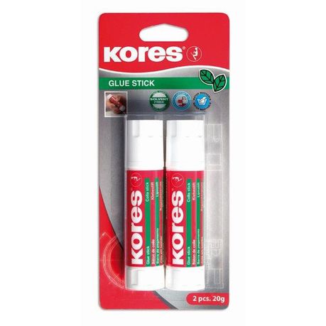Kores Glue Stick 2 x 20g Blister Pack Buy Online in Zimbabwe thedailysale.shop