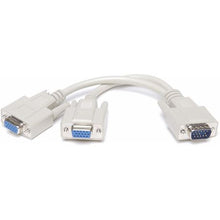 Load image into Gallery viewer, Raz Tech VGA Splitter Cable 1 Male 15 pin to Female 2 VGA Adapter 15 pin - White
