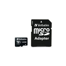 Load image into Gallery viewer, Verbatim 64GB Premium 300x Micro SD Card with Adaptor Up to 45MB/sec
