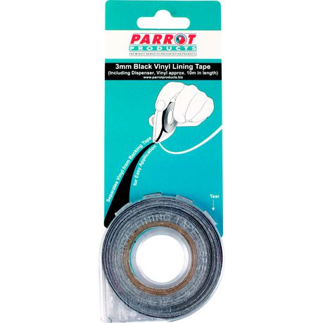 Parrot Products Vinyl Lining Tape (10 Meters - 3mm - Black) Buy Online in Zimbabwe thedailysale.shop
