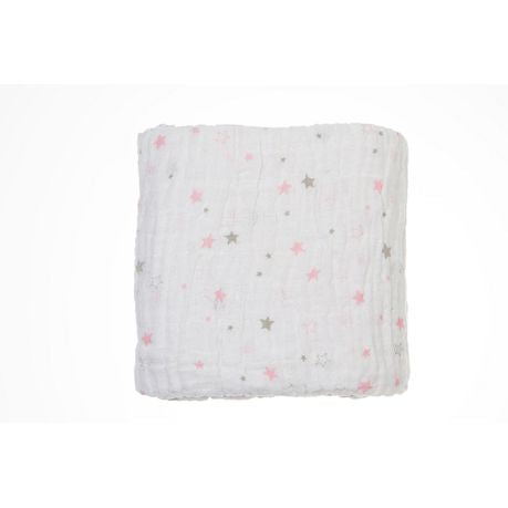 Baby Sense - Muslin Receiving Blanket - Pink
