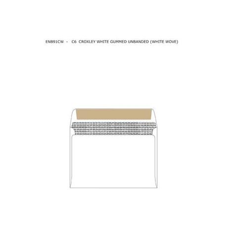 Croxley C6 White Gummed Unbanded (White Wove) Envelopes (Box of 500) Buy Online in Zimbabwe thedailysale.shop