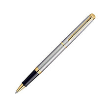 Load image into Gallery viewer, Waterman Hemisphere Rollerball Pen - Stainless Steel Gold Trim

