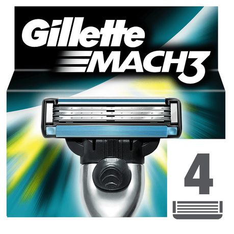 Gillette Mach3 Razor Blades - 4's Buy Online in Zimbabwe thedailysale.shop