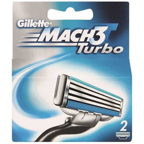 Gillette Mach 3 Turbo Cartridge - 2s Buy Online in Zimbabwe thedailysale.shop