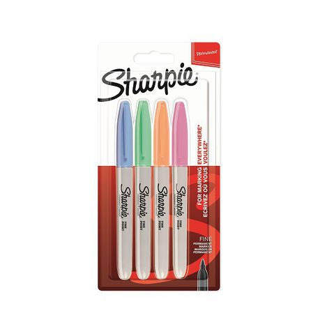 Sharpie: Fine Pastel Permanent Markers - Pack of 4 Buy Online in Zimbabwe thedailysale.shop