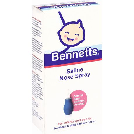 Bennetts - Saline Nose Drops 30ml with Aspirator Buy Online in Zimbabwe thedailysale.shop