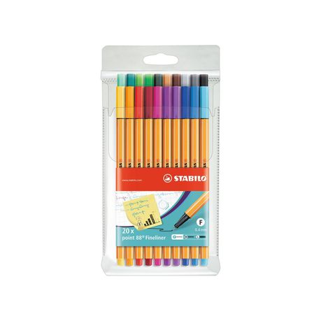 Stabilo Point 88 Fineliners (Wallet of 20) Buy Online in Zimbabwe thedailysale.shop
