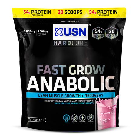 USN Fast Grow Anabolic - Strawberry 1kg