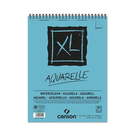 Canson XL Aquarelle Spiral bound 30S A4 300G Buy Online in Zimbabwe thedailysale.shop