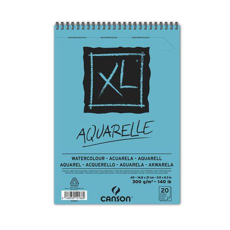 Canson XL Aquarelle Spiral bound 20S A5 300G Buy Online in Zimbabwe thedailysale.shop
