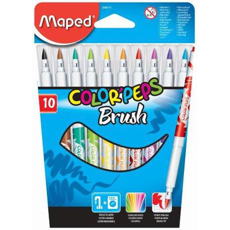 Maped Brush Tip Felt Pens 10's Buy Online in Zimbabwe thedailysale.shop