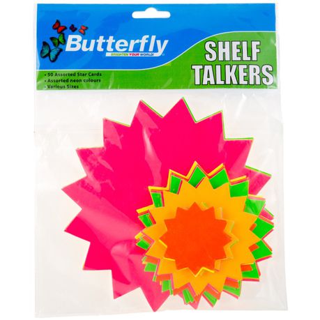 Butterfly Message Makers Assorted Card Stars - 50'S Buy Online in Zimbabwe thedailysale.shop