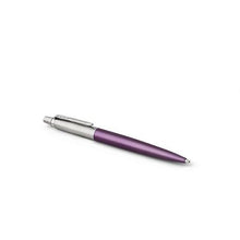 Load image into Gallery viewer, Parker Jotter Ballpoint Pen-Victoria Violet Chrome Trim-Med Nib, Blue ink
