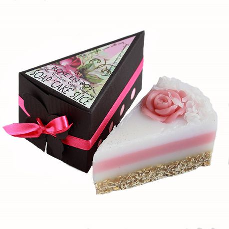 Rose en Bos Soap with Exfoliator- 'Cake' Slice 100g - get your slice
