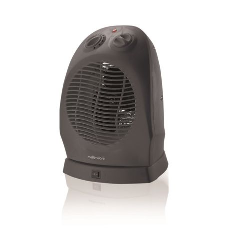 Mellerware - 2000W Osilating Heater Floor Fan - Graphite