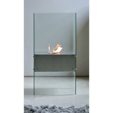 Load image into Gallery viewer, 1green Freestanding Bio-Ethanol Fireplace - Stainless Steel &amp; Glass
