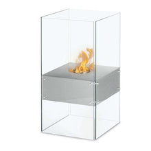Load image into Gallery viewer, 1green Freestanding Bio-Ethanol Fireplace - Stainless Steel &amp; Glass
