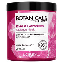 Load image into Gallery viewer, LOreal Paris Botanicals Rose and Geranium Radiance Remedy Hair Mask 200ml
