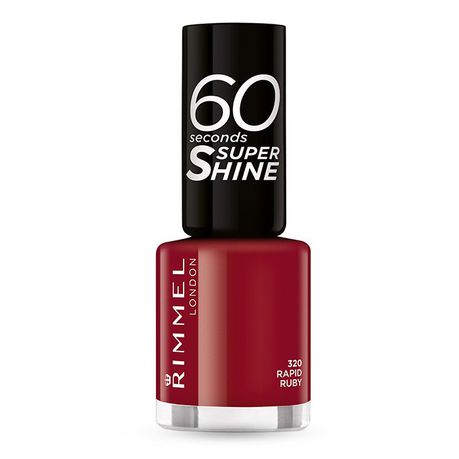 Rimmel 60 Seconds Super Shine Nail Polish 320 - Rapid Ruby Buy Online in Zimbabwe thedailysale.shop