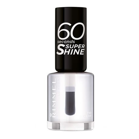 Rimmel 60 Seconds Super Shine Nail Polish 740 - Clear Buy Online in Zimbabwe thedailysale.shop
