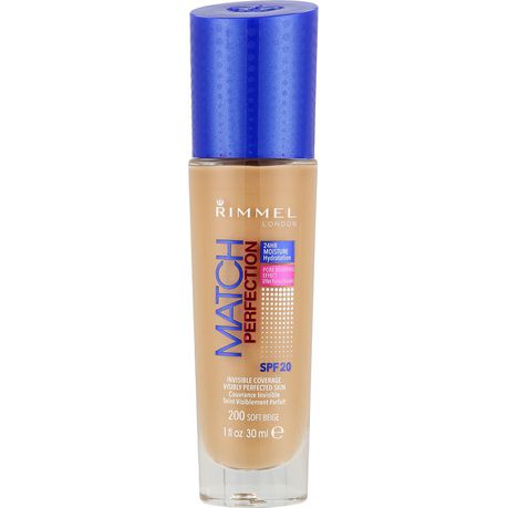 Rimmel Match Perfect Foundation 200 Soft Beige Buy Online in Zimbabwe thedailysale.shop