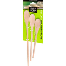 Load image into Gallery viewer, House of York - Wooden Spoons - Set of 3
