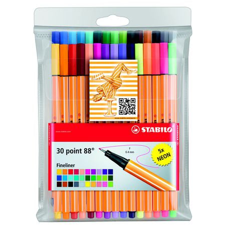 Stabilo Point 88 Fineliners (Wallet of 30) Buy Online in Zimbabwe thedailysale.shop