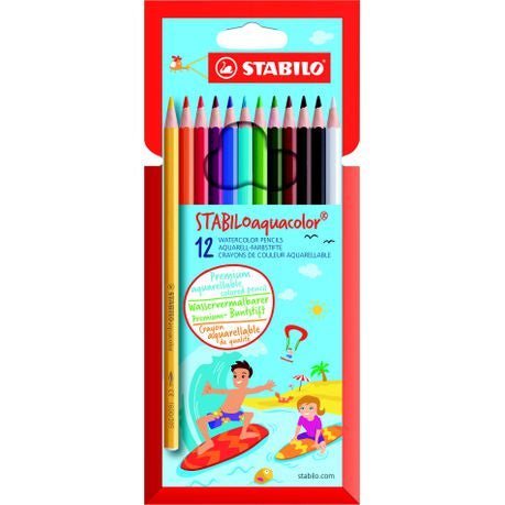 Stabilo Aqua Colour Watercolour Pencils 12's Buy Online in Zimbabwe thedailysale.shop