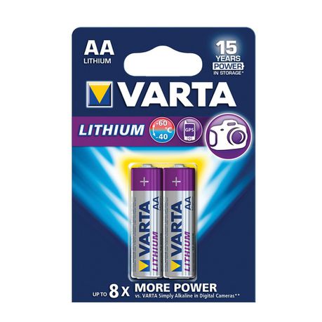 Varta  AA Lithium Batteries - 2 Pack Buy Online in Zimbabwe thedailysale.shop