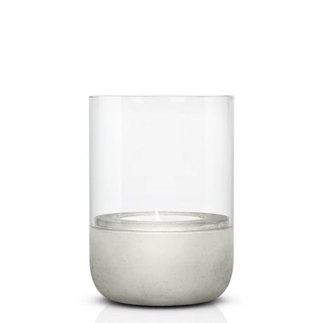 Blomus Candle Holder Concrete & Glass Calma - Small Buy Online in Zimbabwe thedailysale.shop