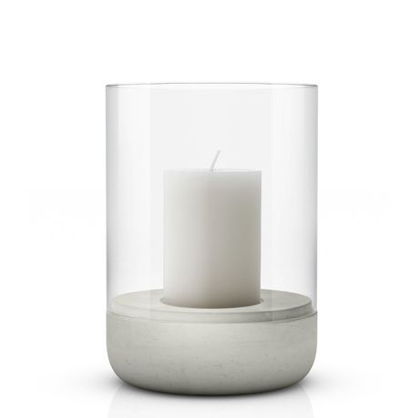 Blomus Candle Holder Concrete & Glass Calma - Large Buy Online in Zimbabwe thedailysale.shop