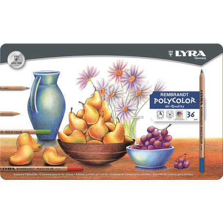 Lyra Rembrandt Polycolor Pencils - 36 Colours in Metal Box Buy Online in Zimbabwe thedailysale.shop