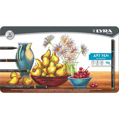 Lyra Art Pens - 40 Colours in Metal Box Buy Online in Zimbabwe thedailysale.shop