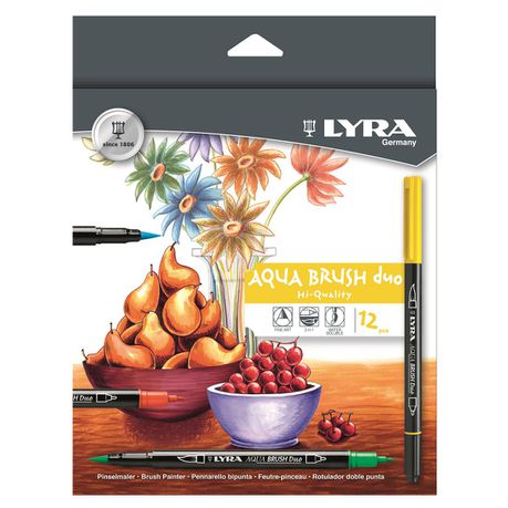 Lyra 12 Aqua Brush Duo Fibre Pens Buy Online in Zimbabwe thedailysale.shop
