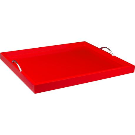 House Of York - Tray With Whalebone Handle - Berry Red Buy Online in Zimbabwe thedailysale.shop