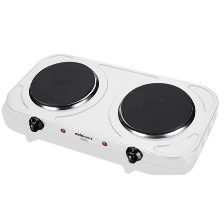 Mellerware - Helios Double Solid Hotplate - White