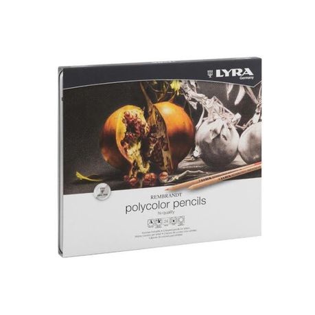Lyra Rembrandt Polycolor Pencils - 24 Colours in Metal Box Buy Online in Zimbabwe thedailysale.shop