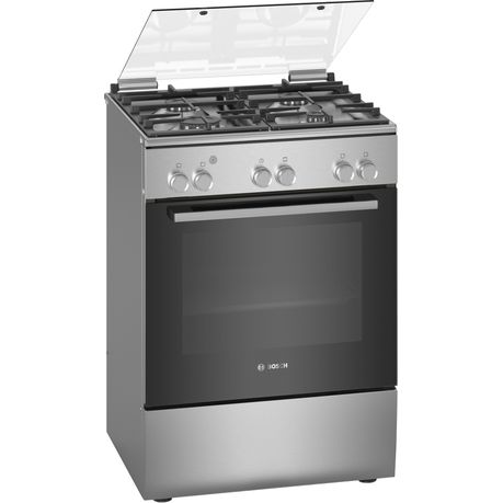 Bosch - Freestanding Gas Cooker Serie 2 - Stainless steel Buy Online in Zimbabwe thedailysale.shop