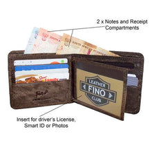 Load image into Gallery viewer, Fino Men's Genuine Leather Wallet with Sim Card Holder HL-002/Ryo - Brown
