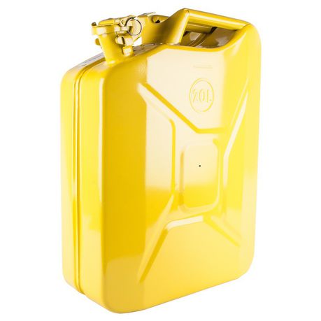 Kaufmann - Yellow Diesel Metal Jerry Can - 20 Litre Buy Online in Zimbabwe thedailysale.shop