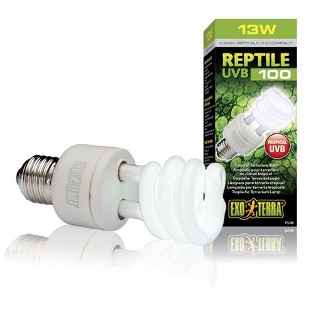 Exo-Terra -  Repti Glo Compact Tropical Terrarium Lamp 5.0 - 13W Buy Online in Zimbabwe thedailysale.shop